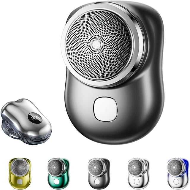 Lureza Shaver, Lureza Portable ElectricShaver for Men, LED Display, Type-C charging, Long Standby Time, Waterproof Compact ElectricShaver Precise and Painless Shaving (C)