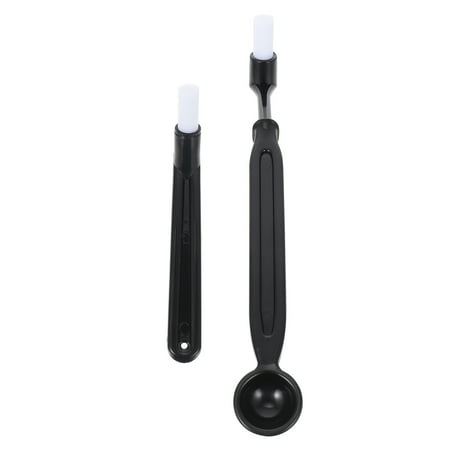 

2Pcs Plastic Coffeemaker Cleaning Brushes Espresso Grinder Machine Brushes (Black)