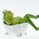 thumbnail image 4 of Moyic Figuritas de ranas para bañera, adorno multifuncional bonito, decoración para el hogar en miniatura delicada a la moda simulada Decoración del hogar FR-69070 1 Moyic HA077476-01, 4 of 6