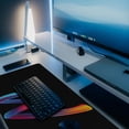 thumbnail image 5 of Large Gaming Mouse Pad for Desk, Colorful Letter W Desk Mat, 35.4"x15.7" Big Mouse Pad with Non-Slip Base and Stitched Edge, Long Computer Keyboard Mouse Mat for Home Office Work, 5 of 6
