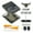 Transparent black, variant on Shockproof Shell for Retro Gaming Console Clear Box Replacement Impacts Resistant Case Shell Clear Housing