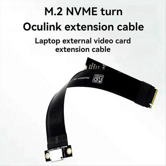 PHDK M.2 NVMe to Oculink Extension Cable Graphics Card Extension Cable