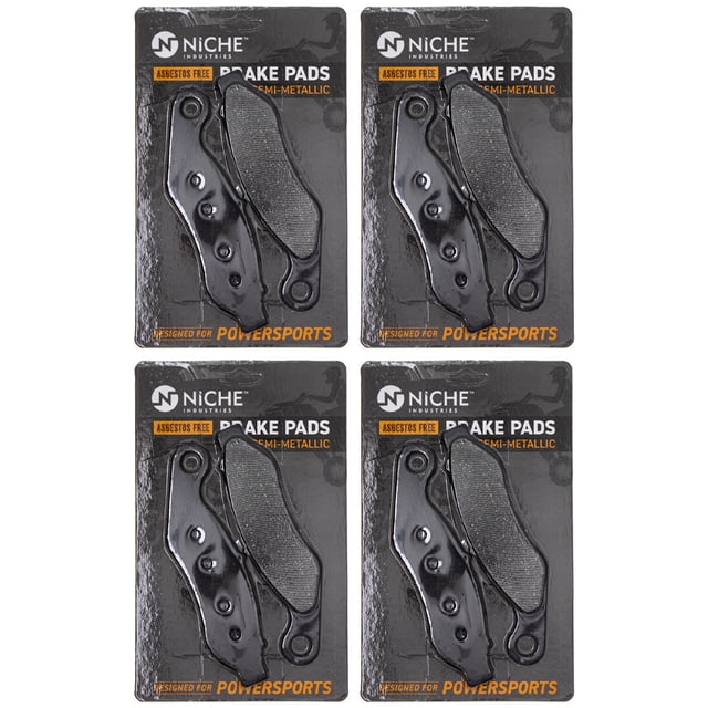 Niche Front Brake Pad for Harley-Davidson Tri Glide Semi-Metallic Motorcycle 4 Pack 519-KPA2479D