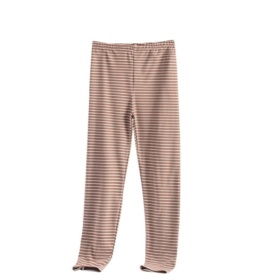 Wensltd Women's Striped Fleece Pajama Pants Warm Soft Cozy Wide Leg Sleepwear with Elastic Waist Winter Comfort Pajama Bottoms