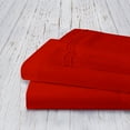 thumbnail image 3 of Elegant Comfort® Microfiber 4pcs Bed Sheet Set - Silky Soft, Cooling, Breathable, Fade-Resistant, Wrinkle-Free Sheets for Lasting Quality, Twin/Twin XL, Red, 3 of 5