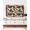 thumbnail image 3 of Outdoor TV Cover 30 to 32 Inch Weatherproof, Farmhouse Waterproof TV Screen Protector for Outside Decor with Zipper and Pocket 30"L x 19"H&nbsp; , Animal Cow Print Brown White, 3 of 7