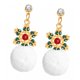 thumbnail image 1 of Pendientes Navideños de Joyería para Niñas y Mujeres perfecl Pompón 1pcs, 1 of 8
