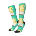 thumbnail image 2 of Fotbe Sunflower Gnomes5 print Women's Men's Novelty Crew Socks Cotton Socks Knee High Socks for Walking,Running,Nurses,Pregnancy, 2 of 9