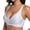White, variant on Alun Elegant Jacquard Bras for Women No Underwire Wave Deep V-Neck Push up Wireless Seamless Bras Full Coverage Lightweight Breathable Bralettes Everyday Wear White XL