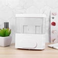 thumbnail image 2 of 1Pc 300ML Wall-Mounted Soap Lye Box Punch-Free Liquid Soap Storage Case Liquid Soap Dispenser Golden(Transparent), 2 of 8