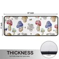 thumbnail image 5 of Kitchen Rugs Sets Of 2,Colorful Mushroom Cartoon White Pattern Anti Fatigue Kitchen Mat Rugs Non Slip Washable,Decorative Kitchen Floor Mats for Kitchen,Sink,Laundry,17"x47"+17"x47", 5 of 5