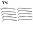 thumbnail image 1 of 5PCS T30 T20 T25 For T10 T15 Double-End 2-way for Torx Screwdriver Spanner Wrench Tool 10PCS T30, 1 of 7