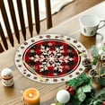 thumbnail image 5 of Christmas Decorations!Mrzvby Christmas Snowman Round Placemats Kitchen Table Decoration Insulated Placemats Tablecloth Mats, 5 of 6