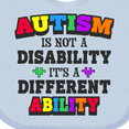 thumbnail image 4 of Inktastic Autism is not a Disability it's a Different Ability Boys or Girls Baby Bib, 4 of 4
