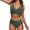 a-147Green32, variant on Womens V Neck Wide Strap Solid Color Two Piece Bikini Set Front Wrap Bikini Top Mid Rise Full Coverage Bikini Bottom Basic Swim Suit For Pool Leisure Soft Swimwear XL