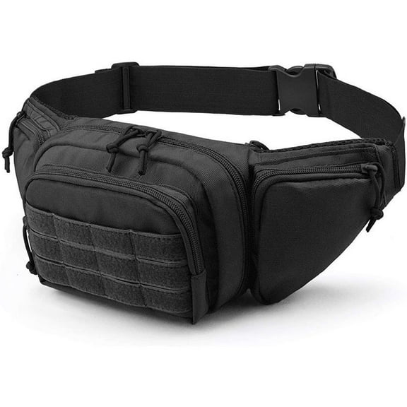 Travel Portable Chest Bag Holographic Waist Bag Oxford Cloth Fishing Waist Packs Sport Fanny Pack Shoulder Backpack Men's Bag Fanny Pack Crossbody Phone Bag BLACK