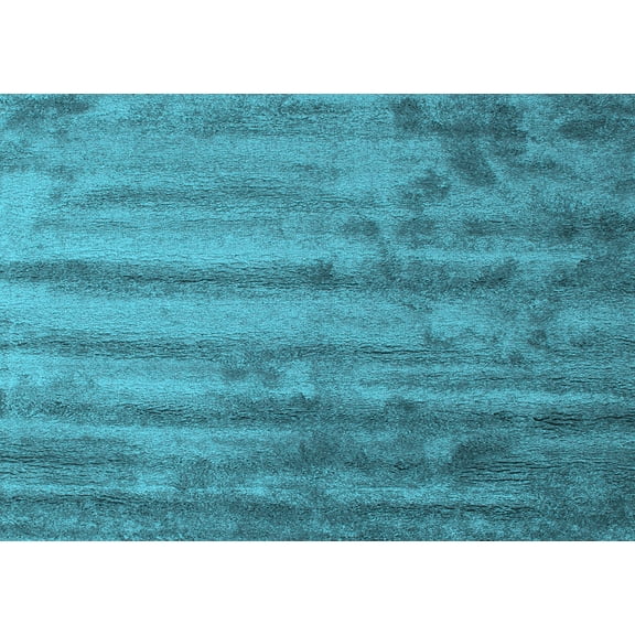 Ahgly Company Indoor Rectangle Abstract Light Blue Contemporary Area Rugs, 2' x 4'