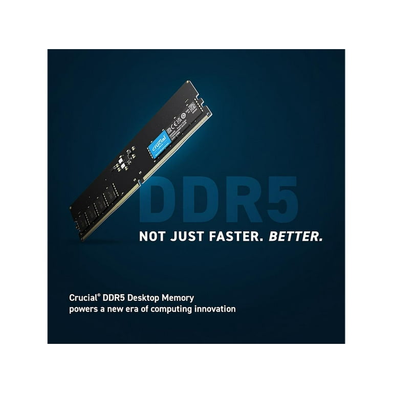 Crucial 64GB (2 x 32GB) 288-Pin PC RAM DDR5 4800 (PC5 38400