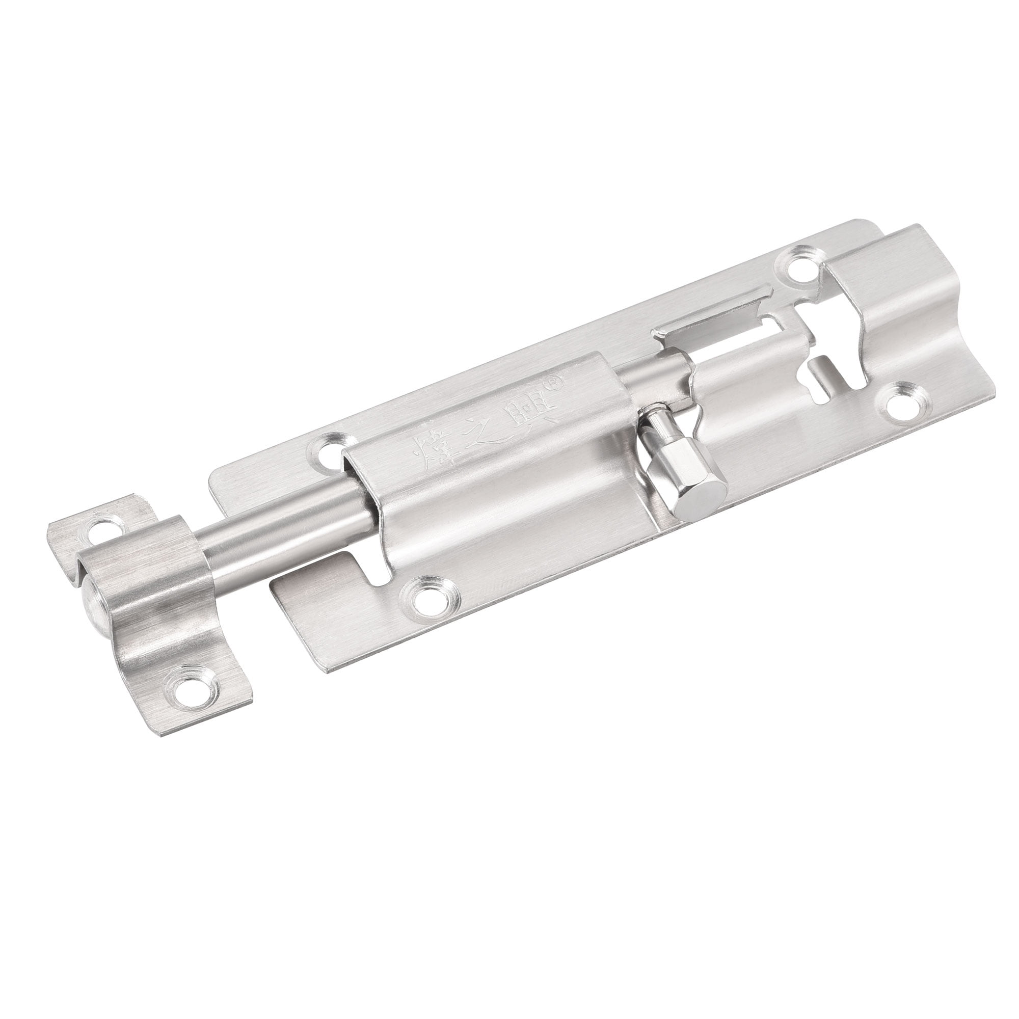 Uxcell 4" Door Slide Latch Lock Stainless Steel Polishing