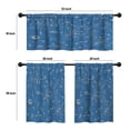 thumbnail image 4 of LALILO Kitchen Curtains and Valances Set of 3 36" Space Window Treatment Tiers for Window Decor, 4 of 5