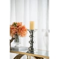 thumbnail image 2 of A&B Home Glass Pillar Candle Holder - 12" - Antique Silver Finish, 2 of 2