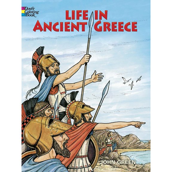 Pre-Owned Life in Ancient Greece Coloring Book (Paperback) 0486275094 9780486275093