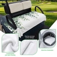 thumbnail image 5 of Golf Cart Seat Covers for 2 Seater,Green Leaves Microfiber Cart Seat Towel Blanket,Watercolor Spring Eucalyptus Branches Absorbent Breathable Non Slip Bench Seats Protector for Golf Course 51"x31", 5 of 9
