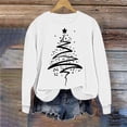 thumbnail image 4 of COM1950s Chandails en Molleton de Noël pour Femmes, Sweat à Capuche Imprimé de Noël pour Femmes, Col Rond Manches Longues, Hauts de Noël pour Femmes, Sweat à Capuche Femmes, Longs Chandails en Molleton pour Femmes, 4 of 5