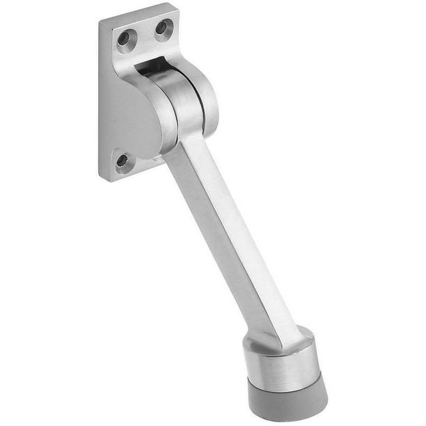 Stanley 829291 Kick Down Door Holder, 4 in H, Steel, Satin Chrome