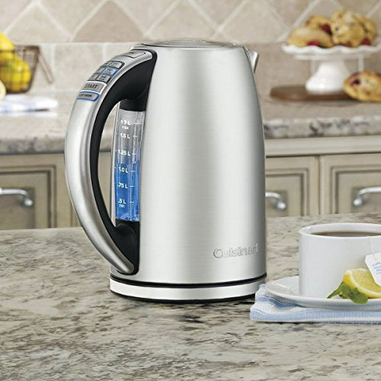 Cuisinart 1.7-Liter Stainless Steel Cordless Electric Kettle with 6 Preset  Temperatures (Brushed Graphite Gray)