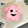 thumbnail image 3 of Ropa de verano para niños, camiseta de algodón para deportes al aire libre, camiseta informal de dibujos animados para niños y niñas, camiseta cómoda con cuello redondo, 3 of 5