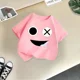 thumbnail image 3 of Ropa de verano para niños, camiseta de algodón para deportes al aire libre, camiseta informal de dibujos animados para niños y niñas, camiseta cómoda con cuello redondo, 3 of 5