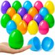 thumbnail image 1 of Huevos de Pascua de plástico V-Opitos de 8 cm, 36 unidades, rellenables a granel con bisagra, 1 of 7