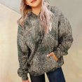 thumbnail image 5 of kmaduk Light Camo Hoodies for Teen Girls Cute Sweatshirt Maple Leaf Print Oversized Fleece Sweatshirts Pullover Tops with Pocket (Grey, 2-3 Years), 5 of 6