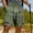 Army Green, variant on Mens Work Shorts Solid Hiking Shorts with Pockets Drawstring Lightweight Shorts for Fishing