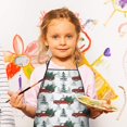 thumbnail image 3 of Red Christmas Truck and Tree Pattern Kids Aprons for Girls and Boys,Adjustable Neck Strap Toddler Aprons for Kids Cooking Baking, 3 of 7
