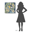 thumbnail image 4 of Global Gallery's 'Arts and Crafts Bird IV' by Elyse DeNeige Stretched Canvas Wall Art, 4 of 4
