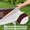 thumbnail image 5 of Brown Silver Football Pattern Round Fitted Tablecloth with Elastic Edge,Dining Table Cover Waterproof,Outdoor Round Tablecloth for Camping,Dining,Indoor and Outdoor, 5 of 7