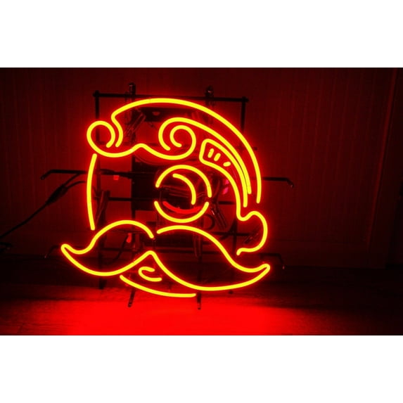 Queen Sense 24"x20" Natty Boh National Bohemian Neon Sign Man Cave Handmade Neon Light 124NBBL