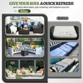 thumbnail image 5 of swing 14 Piece Outdoor Sectional Cushions, Water-Resistant Outdoor Sofa Cushions Replacement for 6-Seat Rattan Wicker Sectional Conversation Sets（Dark green）, 5 of 7
