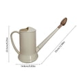 thumbnail image 3 of ZhangC Gallon Plant Watering Can, 9.3 Inch Long Spout Watering Pot with Removable Nozzle, Lightweight Plastic Flower Waterer for Indoor Houseplants, Office and Garden, Beige, 3 of 6
