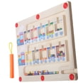 thumbnail image 3 of Shisuyan Kids Wooden Educational Magnetic Train Montessori Wooden Color Sorting Learning Counting Puzzle Board, 3 of 8