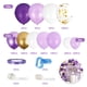 thumbnail image 3 of Muyoka Kit de arco de guirnalda de globos morados, juego de globos de confeti de oro blanco morado para deshierbe, cumpleaños, baby shower, graduación, aniversario, despedida de soltera, boda, decorac Muyoka Hogar, 3 of 6