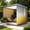 Yellow#3805, variant on Outdoor Waterproof Privacy Curtain Panel 200x120cm, Thick Nylon Fabric with Rust-Resistant Metal Rings, Sun and Rain Protection for Porch, Patio, Pergola