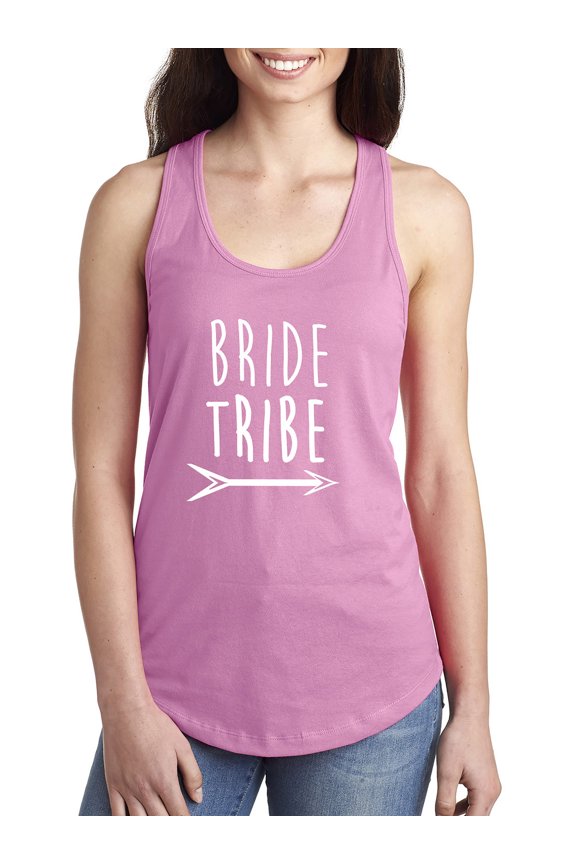 Bride Tribe with Arrow Racerback Tank