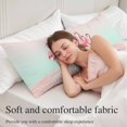 thumbnail image 6 of Pink Flamingo Long Body Pillow Cover 20x60 Inch, Summer Tropical Flamingo Hawaii Animals Decorative Pillowcase with Zipper, Microfiber Pillow Protector, Soft Breathable Long Pillowcases for Women, 6 of 9