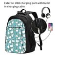 thumbnail image 2 of Easygdp Cartoon Funny Goose Mochila para Laptop de Viaje con Puerto USB, Mochila para Laptop con Puerto de Carga USB para Mujeres y Hombres, 2 of 7