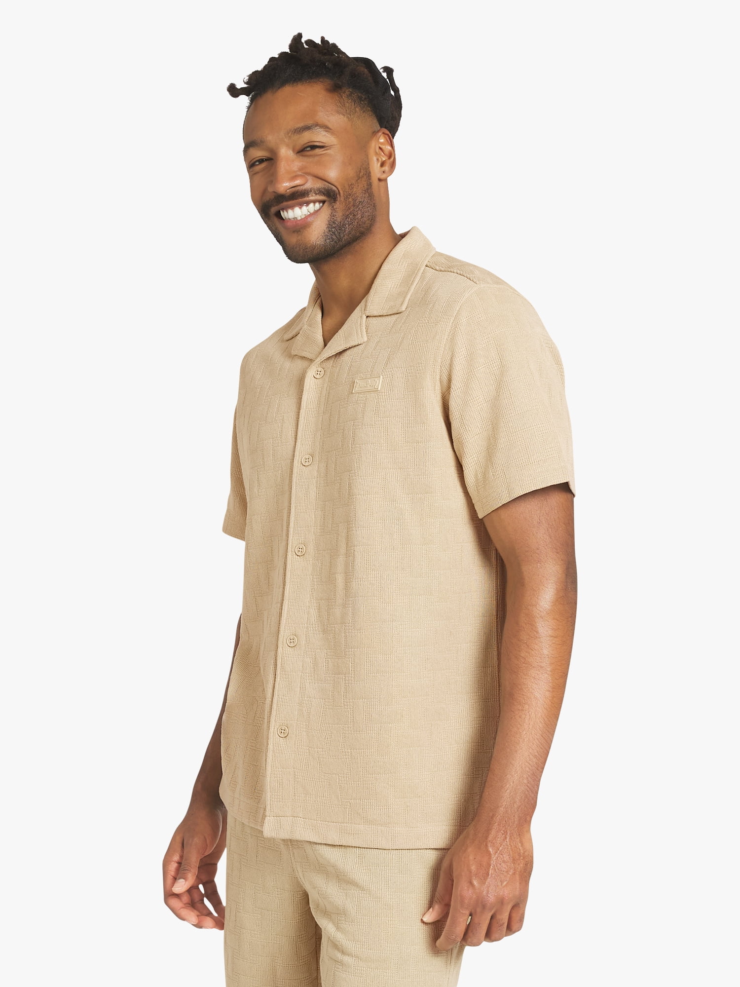Dogg Supply by Snoop Dogg Big Men's Jacquard Knit Shirt, Sizes 4XL - 5XL