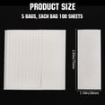 thumbnail image 2 of 5bags 500pcs Paper Water Wipe Experiment Blotting Cleaner Filter Tissues Instruments Chromatography Science Kit for Removal Tissues Neutral Embossed The Chain White, 2 of 6