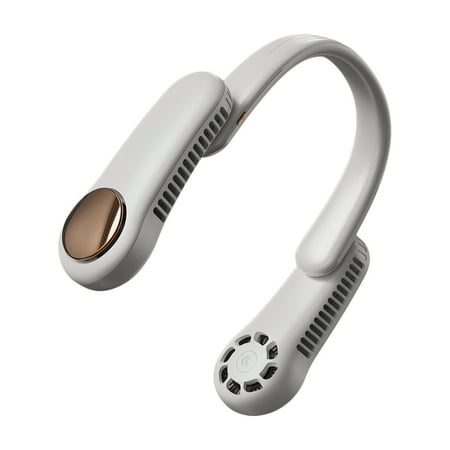 

Portable Neck Mini Fan With USB Rechargeable Perfect Neck Mini Fans For Home Office White